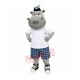 Sunny Hippo Mascot Costume Sunny Hippo Mascot Costume
