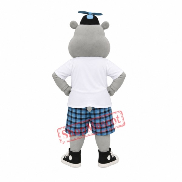 Sunny Hippo Mascot Costume Sunny Hippo Mascot Costume