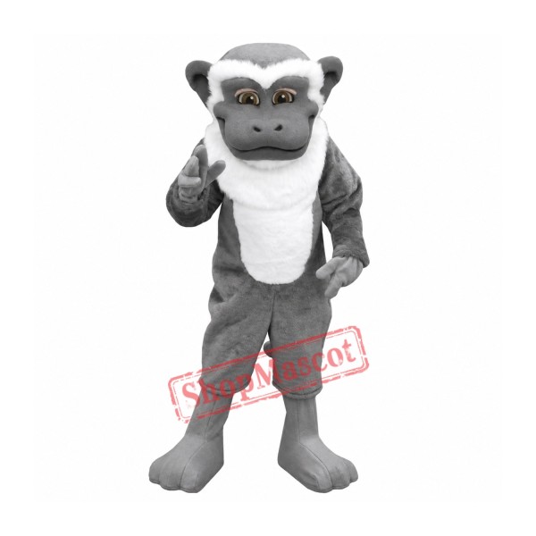 Grey White Monkey Mascot Costume