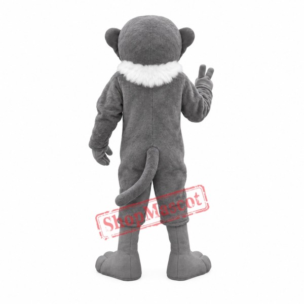 Grey White Monkey Mascot Costume