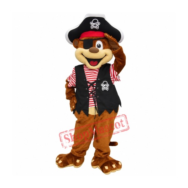 Pirate Monkey Mascot Costume Pirate Monkey Mascot Costume