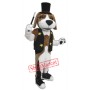 Brown White Dog Mascot Costume