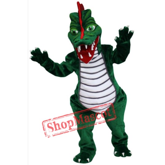 Green Dragon Mascot Costume Free Shipping