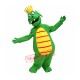 King Green Dragon Mascot Costume King Green Dragon Mascot Costume