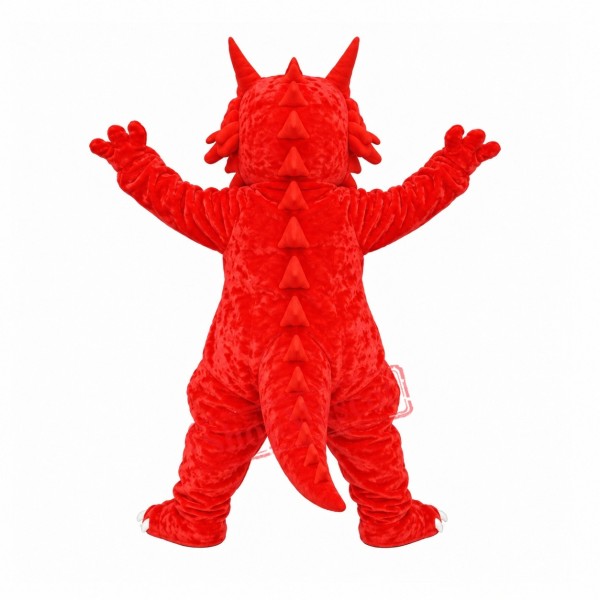 Red Blaze Dragon Mascot Costume Red Blaze Dragon Mascot Costume