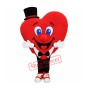 Health Heart With Top Hat Mascot Costume