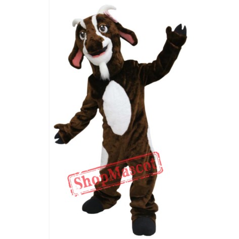 Brown Goat Mascot Costume
