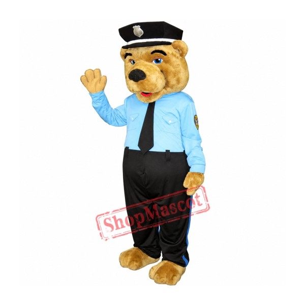 Policeman Bear Mascot Costume