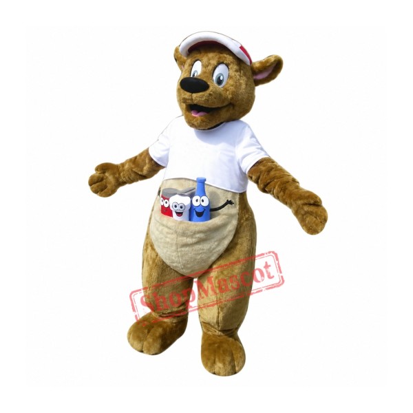 Happy Kangaroo Mascot Costume