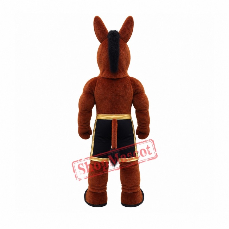 Power Mule Mascot Costume Power Mule Mascot Costume