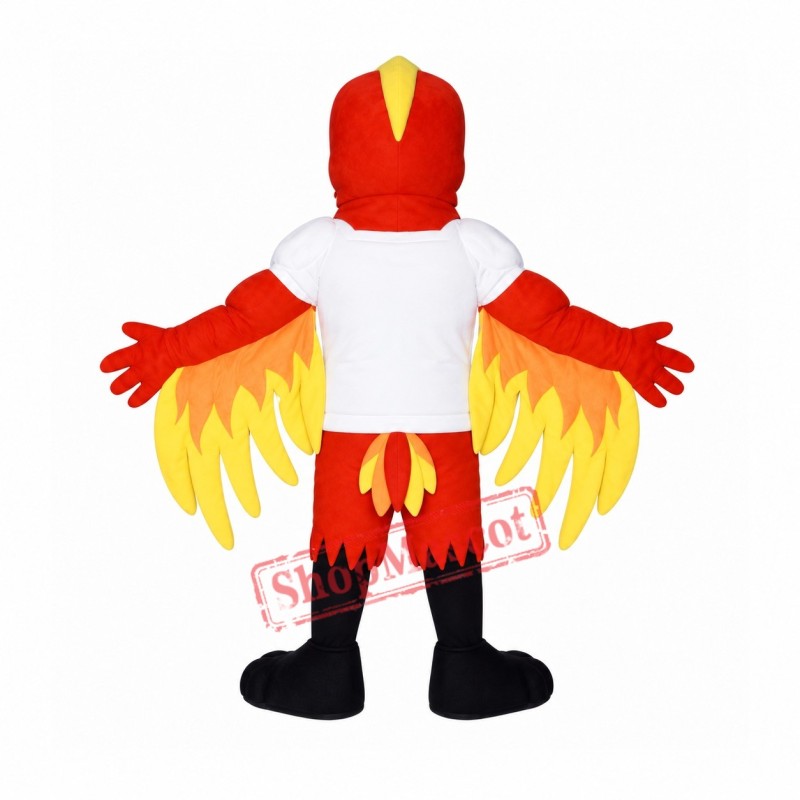 Red Power Fierce Bird Mascot Costume Red Power Fierce Bird Mascot Costume
