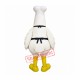 White Chicken Mascot Costume White Chicken Mascot Costume