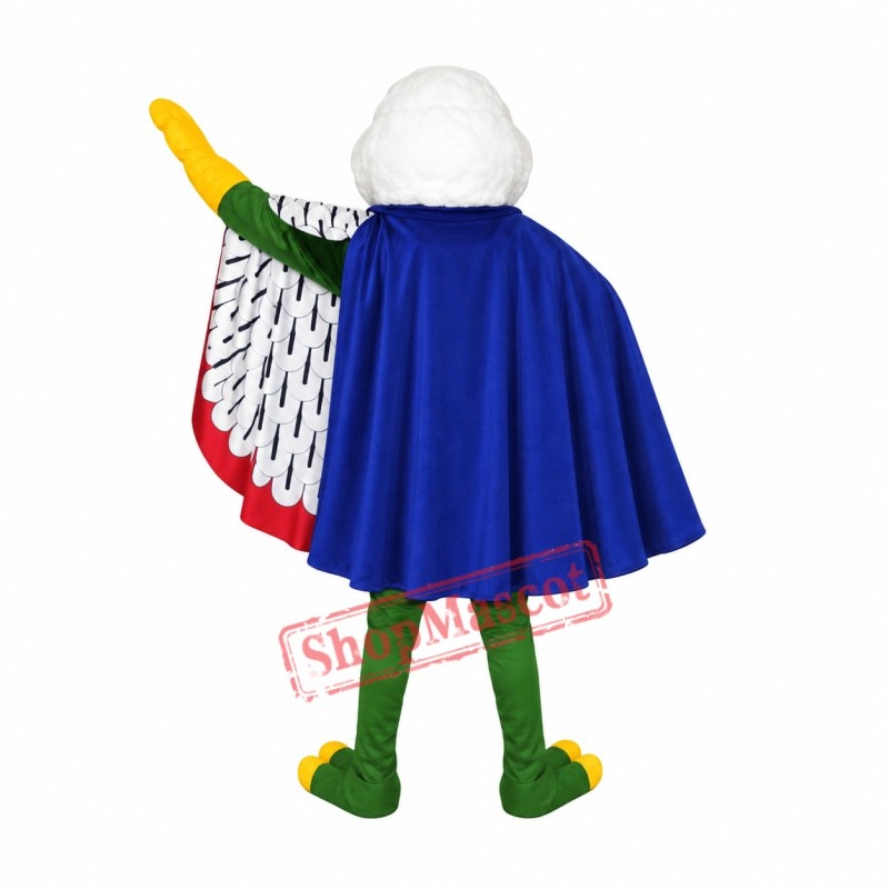 Power Gull Mascot Costume Power Gull Mascot Costume