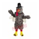 Grey Turkey Mascot Costume Grey Turkey Mascot Costume