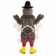 Grey Turkey Mascot Costume Grey Turkey Mascot Costume