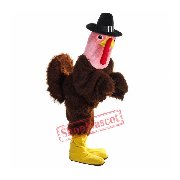 Pink Head Turkey Mascot Costume Pink Head Turkey Mascot Costume