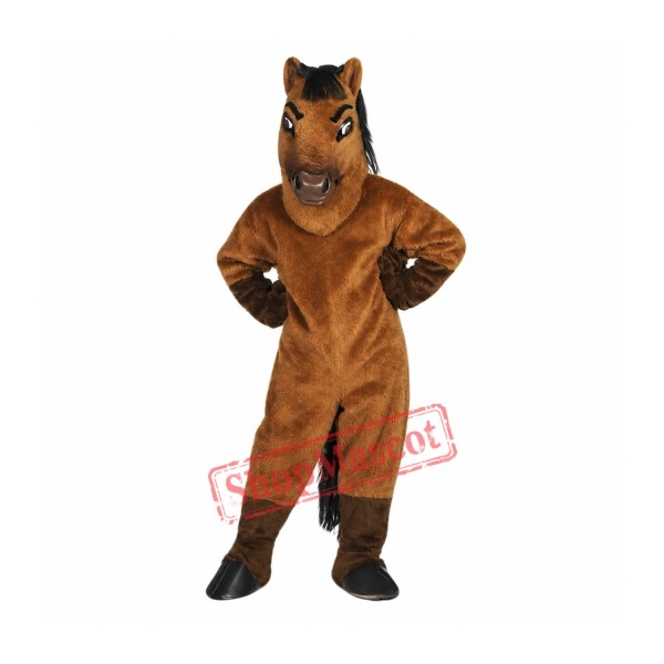 Brown Horse Mascot Costume