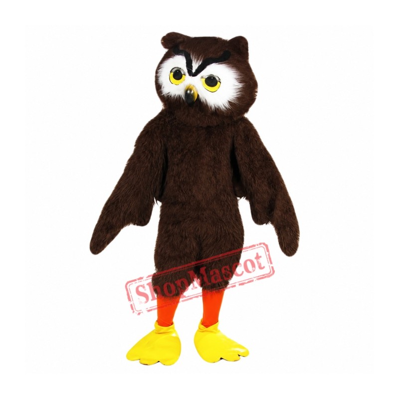 Cute Brown Owl Mascot Costume Cute Brown Owl Mascot Costume