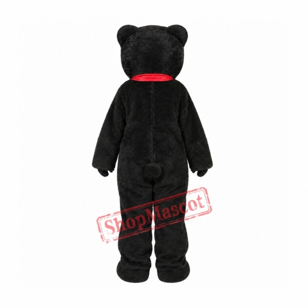 Black Storybook Bear Mascot Costume Black Storybook Bear Mascot Costume