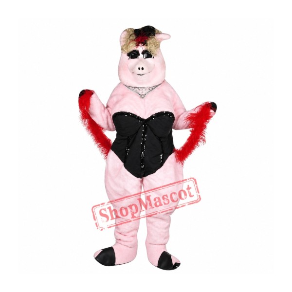 Lola Pig Mascot Costume Lola Pig Mascot Costume