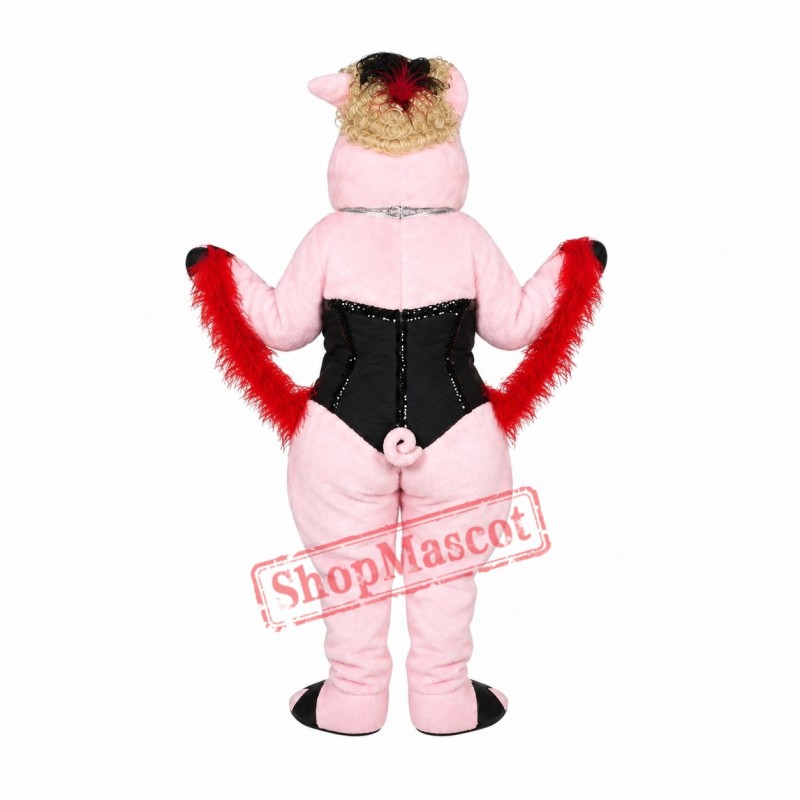 Lola Pig Mascot Costume Lola Pig Mascot Costume