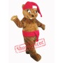 Christmas Beaver Mascot Costume