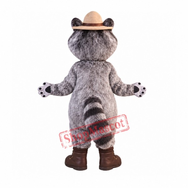 Grey Raccoon Mascot Costume Grey Raccoon Mascot Costume