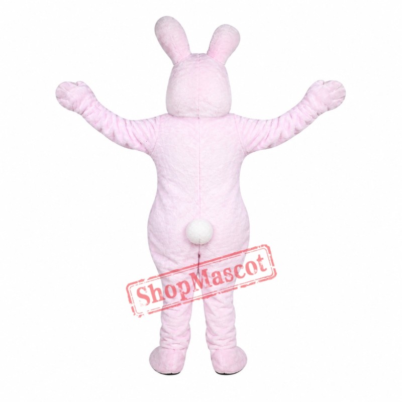 Pink Easter Bunny Mascot Costume Pink Easter Bunny Mascot Costume