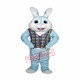 Blue Easter Bunny Mascot Costume Blue Easter Bunny Mascot Costume