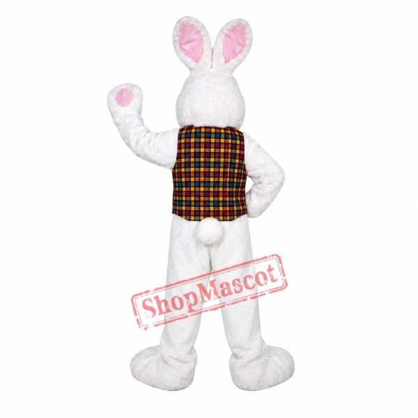 White Easter Bunny Mascot Costume White Easter Bunny Mascot Costume