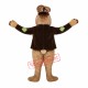 Brown Easter Bunny Mascot Costume Brown Easter Bunny Mascot Costume