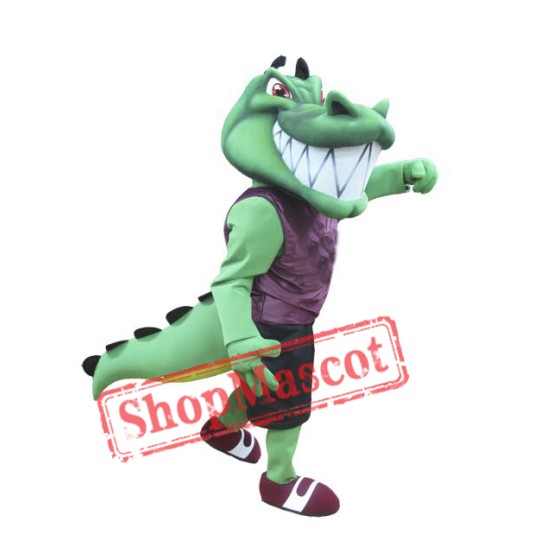 College Crocodile Mascot Costume