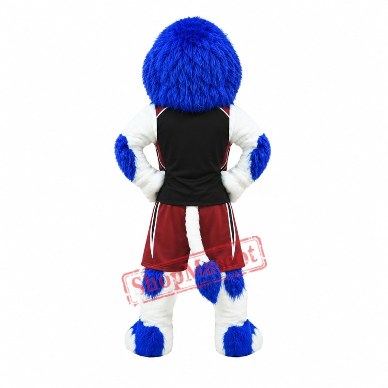 Blue Sport Lion Mascot Costume Blue Sport Lion Mascot Costume