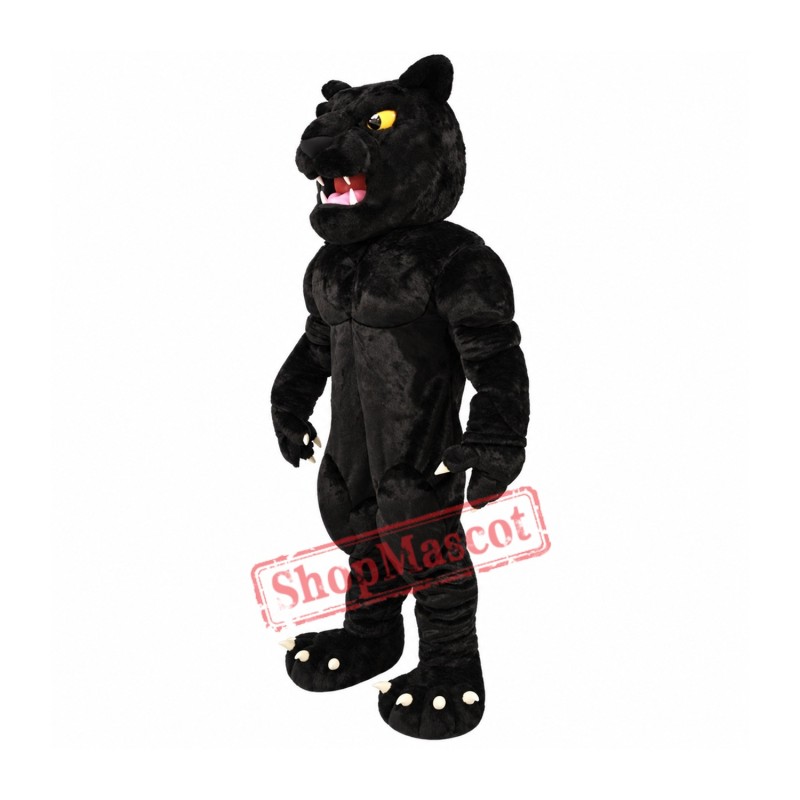 Power Black Panther Mascot Costume Power Black Panther Mascot Costume