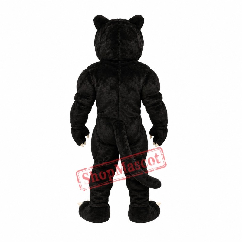 Power Black Panther Mascot Costume Power Black Panther Mascot Costume
