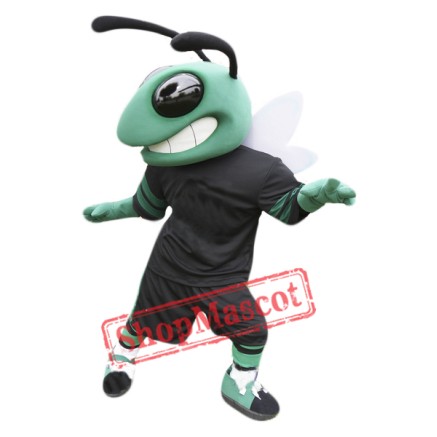 Green Sport Hornet Mascot Costume