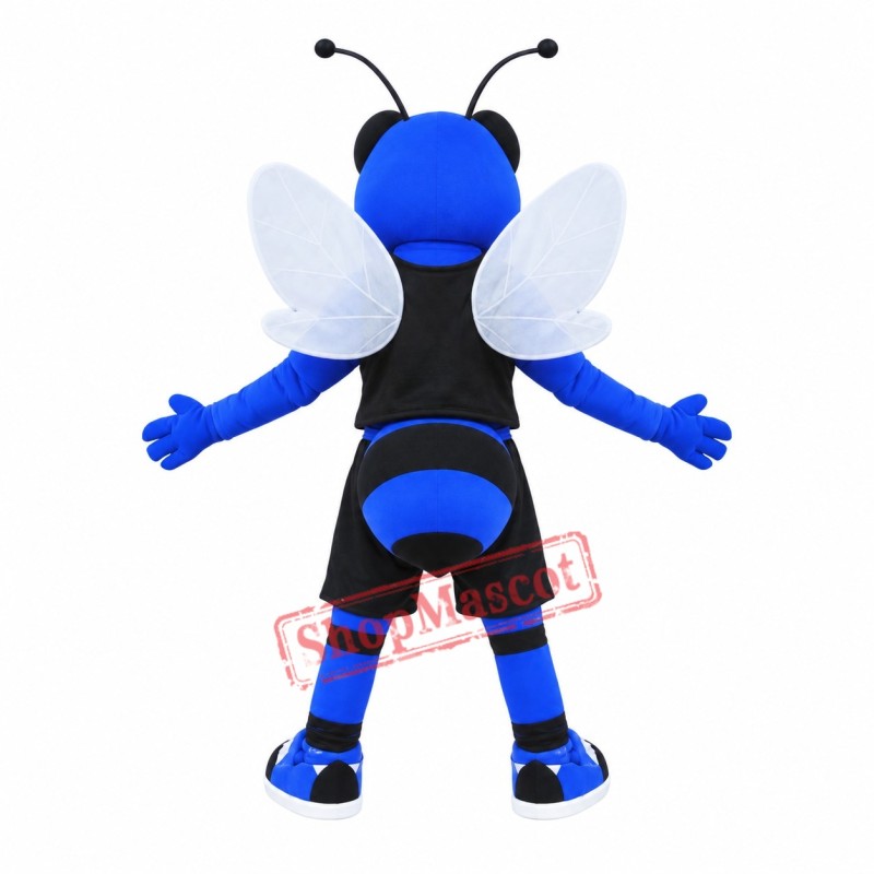 College Blue Hornet Mascot Costume