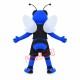College Blue Hornet Mascot Costume
