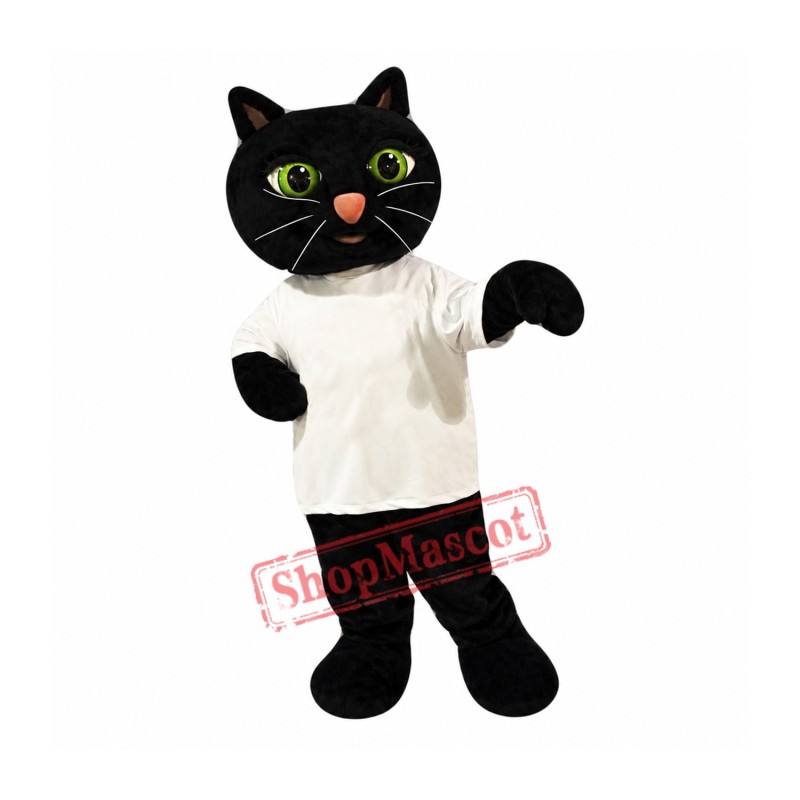 Cute Black Cat Mascot Costume