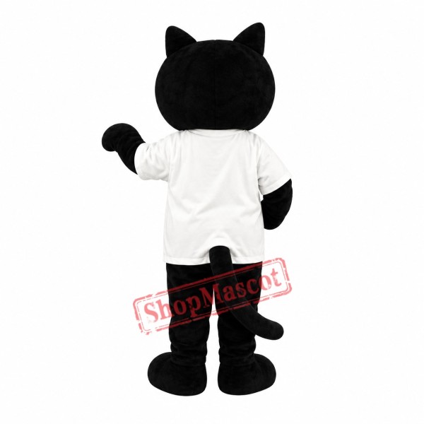 Cute Black Cat Mascot Costume