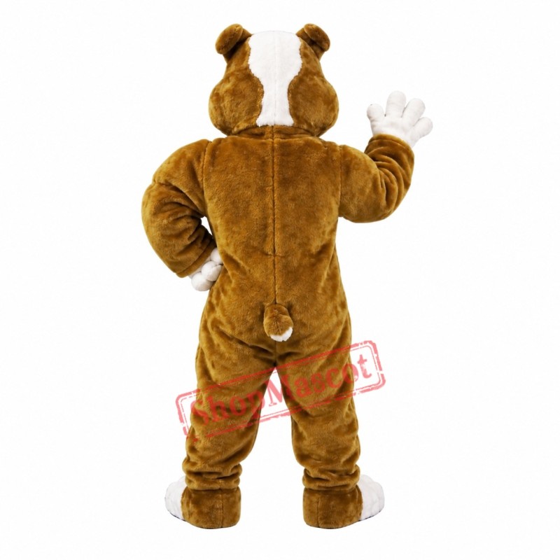 Power Muscular Bulldog Mascot Costume Power Muscular Bulldog Mascot Costume