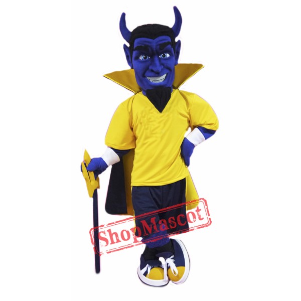 High Quality Blue Devil Mascot Costume