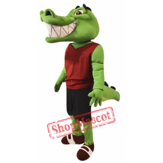 College Crocodile Mascot Costume