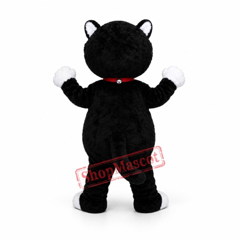 Cute Black & White Cat Mascot Costume Cute Black & White Cat Mascot Costume