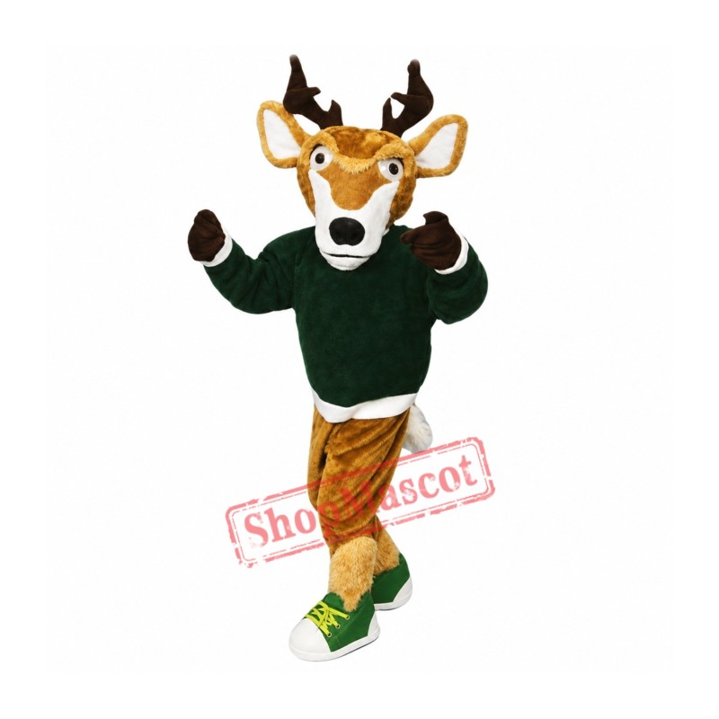 College Sport Deer Mascot Costume
