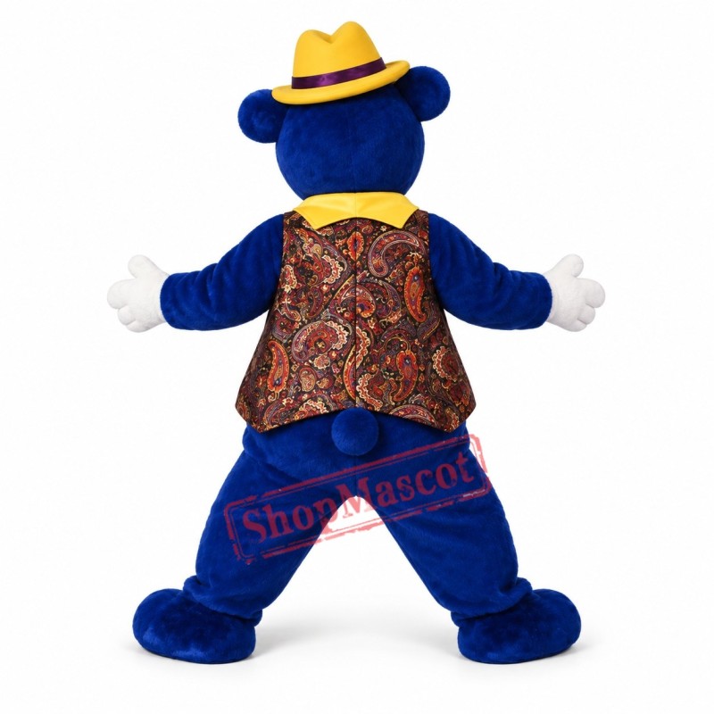 High Quality Blue Bear Mascot Costume High Quality Blue Bear Mascot Costume