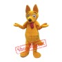 Yellow Dog Mascot Costume
