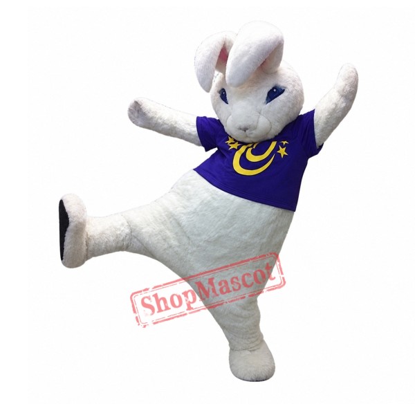High Quality White Rabbit Mascot Costume