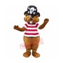 Pirate Beaver Mascot Costume