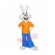 Happy White Rabbit Mascot Costume